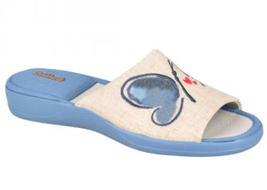 Παντόφλες γυναικείες | Υφασμάτινες | DeValverde | 511572 | Μπλε - DeValverde - 